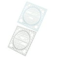 thumbnail image 5 of Pungan circle stencil 2pcs Drawing Template Circle Stencil Circle Ruler Circle Tracers Template For Drawing,4.72"X4.72"X0.2", 5 of 10