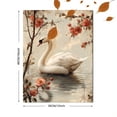 thumbnail image 3 of Qisvanset 12x16 Inch Vintage Swan Canvas Wall Art, Earth Tone Farmhouse Art Newborn Nursery Room Decor, 3 of 8