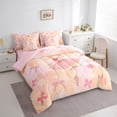 thumbnail image 3 of Castle Fairy Boys Girls Ballet Girl Bedding Comforter Set 7-Piece,Kawaii Floral Flowers Bow King Bedding Sets,Dance Theme Ultra Soft Bed Sheets,Microfiber Bedroom Decor,Reversible, 3 of 8