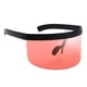 thumbnail image 5 of 2PCS Gafas de visera unisex Lente plana de una pieza Gafas de protección de verano Rojo + azul Yuyangstore Gafas de sol con visera espejada, 5 of 8