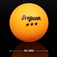 thumbnail image 2 of Penn Pro Tournament 3-Star Table Tennis Balls, 40 mm, Orange, 6 Count, 2 of 6