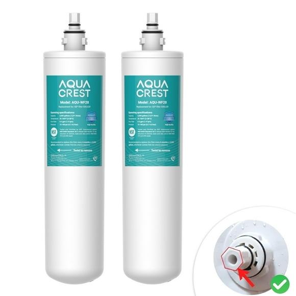 AQUA CREST FQK1R, GXULQK, GXK140TNN, GXULQR, NSF/ANSI 42 372, Replacement Filter for GE GXK140TNN and GXULQK systems, reduces Lead, Chlorine & Other