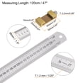 thumbnail image 2 of Unique Bargains Stainless Steel Ruler with Scriber Block 48' Metric Inch Ruler with 40mm Locating Vernier Slider, Gold Tone, 2 of 5