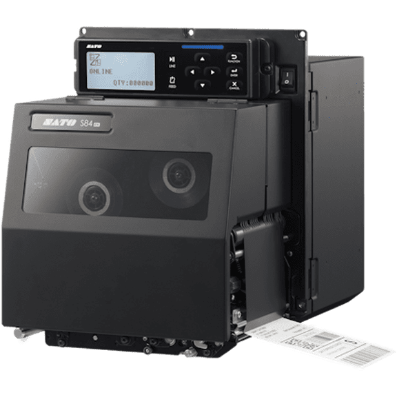 Restored SATO S84ex Print Engine RH Right-Hand 203 DPI Thermal Barcode Label Printer, Direct Thermal/Thermal Transfer, Industrial/Desktop (Refurbished)