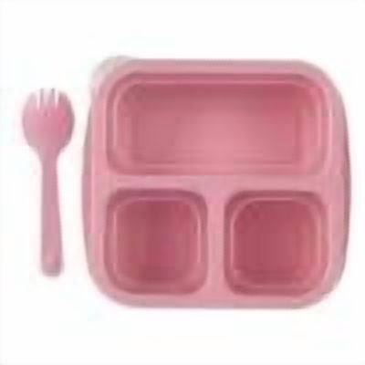 PEONAVET A Chopper Bento Box Snack Containers With 3 Compartments For Meal Prep School Travel Lunchable Container Reusable And