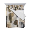 thumbnail image 7 of Abstract Black Brown Full Size Down Alternative Comforter, Lightweight Comforter Quilt Bedding Set with Pillow Shams Vintage Geometric Art All Seasons Bed Comforter Duvet Insert 78"x90", 7 of 7