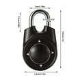 thumbnail image 4 of Daolelai Master Lock Direction Combination Lock Locker Gym Padlock Anti, 4 of 7