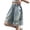 Blue, variant on LUOGENLI Jean Shorts for Girls 12-14 Cat and Jack Girls Summer Denim Shorts Loose Fit Wide Leg Straight Cut Art Distressed Casual Five Point Shorts (Blue Size 9-10 Years)