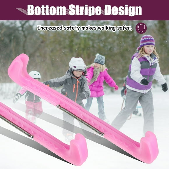 Youkk Ice Hockey Blade Protector Anti Slip And Wear-Resistant Stay Safe On Ice Wide Applications Pink
