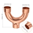 thumbnail image 2 of Unique Bargains Tee Y Type Copper Fitting Welding Joint 1/2 Inch ID for HVAC Air Conditioner Refrigeration, 2 of 5
