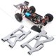 thumbnail image 5 of Kit de brazo oscilante delantero + trasero, piezas de mejora de metal para coche Wltoys 144001 1/14 4WD RC (titanio) NikouMX Deportes, 5 of 8