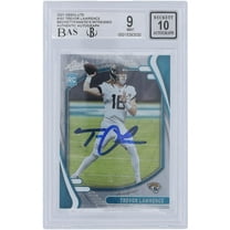 Trevor Lawrence Jacksonville Jaguars Autographed 2021 Panini Absolute #101 Beckett Fanatics Witnessed Authenticated 9/10 Rookie Card - Fanatics Authentic Certified