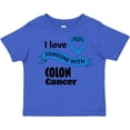 thumbnail image 3 of Inktastic I Love Someone with Colon Cancer blue heart ribbon Boys or Girls Toddler T-Shirt, 3 of 5