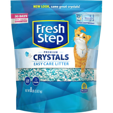 Fresh Step Crystals, Premium Cat Litter, Scented, 8