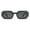 Black, variant on Geometric Rectangular Sunglasses Women's Colorful Rhinestone Shades UV400 Purple