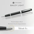 thumbnail image 3 of Cross Bailey Light Glossy Black Resin Rollerball Pen, 3 of 8