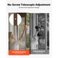 thumbnail image 4 of VEVOR Dog Door for Sliding Glass Door, 75 7/8 to 80 11/16 in Adjustable Height, Aluminum Alloy Frame with Rotating Hinges, Lock Design, 10 1/4 x 16 1/4 in Flap, Sliding Glass Pet Door for Renters, 4 of 9