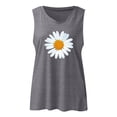 thumbnail image 3 of Xysaqa Tank Tops for Women Summer Workout Tops Sleeveless V Neck Tank Top for Women Cute Graphic Tees Daisy Print Loose Casual T-Shirts S-XXL, 3 of 3