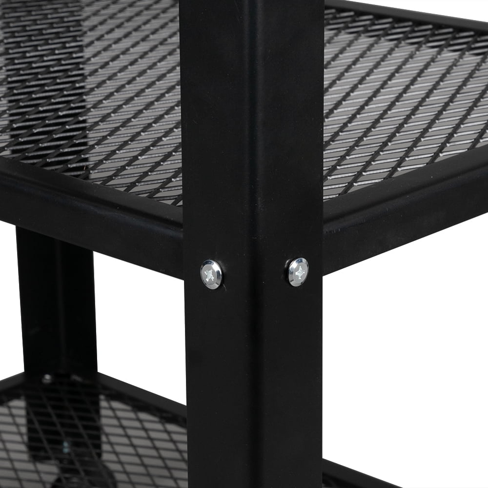 Kepooman 3-Shelf Shelving Storage Units on Wheels Casters, Heavy Duty Metal Shelf Wire Storage Rack for Home Office Garage Kitchen Bathroom Organization, Brown Kepooman 3-Shelf Shelving Storage Units on Wheels Casters, Heavy Duty Metal Shelf Wire Storage Rack for Home Office Garage Kitchen Bathroom Organization, Brown