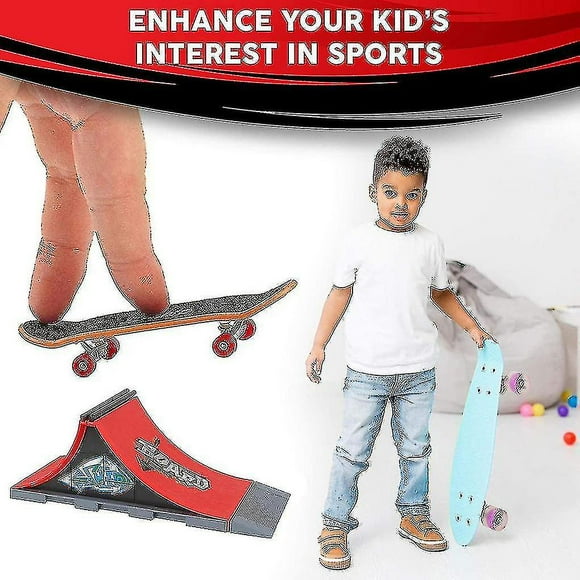 Finger Skateboards Skate Park Ramp Parts Deck Sport Game For Kids