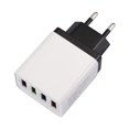 thumbnail image 2 of Cargador de viaje de color USB portátil de 4 puertos Cargador de carga rápida Adaptador de enchufe de la UE, 2 of 6