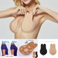 thumbnail image 3 of Push Up Silicone Strapless Bra bra lifting Breathable Invisible Nipple Cover Underwear, 3 of 7