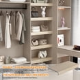 thumbnail image 6 of Newest 5-Pack Wire Shelf Covers,Oak Woodgrain PVC Panels to Decorate Metal Racks in Closet, Pantry, Kitchen, 6 of 11