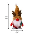 thumbnail image 3 of putnchl Gnomes Plush Christmas Gnome Decor Handmade Wooden Elderly Ornaments Staghorn Dwarf Rudolph Doll For Home Kitchen Table Ornaments Gifts, 3 of 5