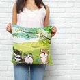 thumbnail image 2 of Japanese Aquatian Dogs Pillow Covers 26x26 Inch Decorative Throw Pillow Cover, Cute Cats Spring Green Trees Hills Sofa Pillowcases Accent Cushion Case Home Decor Bedroom Living Room, 2 of 6