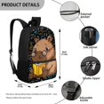 thumbnail image 5 of Uourmeti Math Science Doodle Pattern Backpack for Kids, 17 Inch Large Capacity Comfortable To Touch School Travel Bag for Hiking Daily Use, 5 of 6