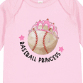 thumbnail image 4 of Inktastic Baseball Princess Tiara Girls Long Sleeve Baby Bodysuit, 4 of 5