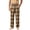 ZC-Beige-mens buffalo plaid bottoms, variant on Xcmzpl Cotton Plaid Pants for Men Elastic Waist Baggy Sleep Pants Casual Flannel Vintage Loungewear Bottoms Comfy Pjs Bottoms