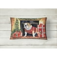 thumbnail image 2 of Carolines Treasures DAC1306PW1216 16 x 12 in. Unisex English Bulldog Christmas Fabric Decorative Pillow, 2 of 4