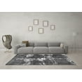 thumbnail image 3 of Ahgly Company Indoor Round Persian Gray Bohemian Area Rugs, 7' Round, 3 of 4