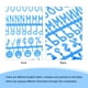 thumbnail image 4 of Cartas de tablero de fieltro, 510 caracteres letras azules de 3/4" números y símbolos tableros de mensajes de plástico cambiables 3Pcs, 4 of 6