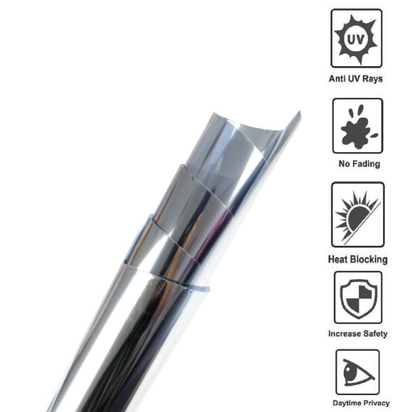 Home Tinting One Way Mirror Window Film Privacy Protect/Anti UV/Solar Reflective