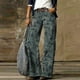 thumbnail image 1 of Puntoco Moda Mujer Cómodo Impreso Rectos Jeans Pantalones Casuales Pantalones Puntoco Puntoco-2292, 1 of 3