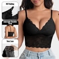 thumbnail image 2 of Njagoc3 Wireless Bras for Women Lace Beautiful Back Deep V Sling Style Casual Everyday Daily Bra, 2 of 6