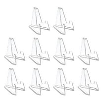 Necvior 10pcs Acrylic Easel Stand Display Holder Challenge Coin Capsule Holder Support