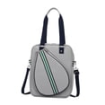 thumbnail image 4 of DYNWAVECA Tennis Bag Water Resistant Racquet Holder Practical Pouch Fashion Professional Tennis Racket Bag for Outdoor Travel Beginners gray crossbody, 4 of 10