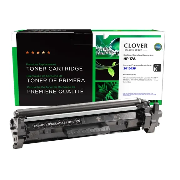 Remanufactured Clover Imaging Toner Cartridge compatible with HP 17A (CF217A)