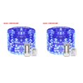thumbnail image 3 of Monstrate USB LED Home Office Garden Impermeable Control remoto Temporizador Lámpara String 20m 200LEDs Azul azul 20m 2piezas Monstrate CBP144886, 3 of 6
