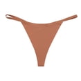 thumbnail image 1 of Tanga de tiro bajo, transpirable, sin costuras, de secado rápido, suave, de cintura fina, bragas, ropa interior para mujeres y niñas, color rojo coral XL, 1 of 5