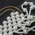 thumbnail image 3 of Women Elegant Faux Pearl Choker Bridal Beaded Shawl Body Chains, 3 of 3