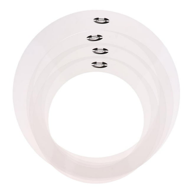 4 Piezas de Silenciadores de tambor Baoblaze Anillos de amortiguación control de tono
