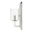 thumbnail image 5 of Hunter - Kerrison 1-light Brushed Nickel, Small Sconce Light, Dimmable, Modern Style, for Bedrooms, Dining, Living Rooms - 19545, 5 of 7