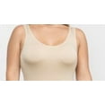 thumbnail image 4 of K-Cliffs Plus Size Women's Traditional Body-Con Tank Top Mini Dress, One Size, Ivory, 4 of 8