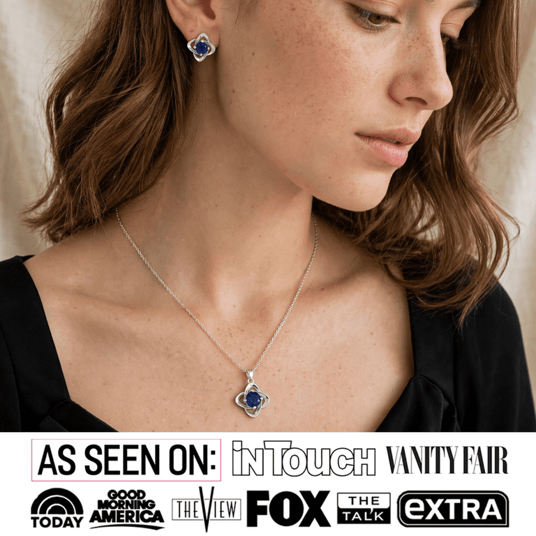 Cate & Chloe Infinity Sapphire September Birthstone Jewelry Set photo 3