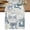 Blue, variant on Eiffel Tower Cotton Linen Table Runner for Dining Kitchen, European Architectural Retro Hand-Painted Wedding Outdoor Party Tablerunners, Dresser Scarf Coffee Tablecloth Runners 13x36 Inches