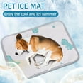thumbnail image 3 of Dog Cooling Mat, Non-Toxic Odorless Gentle Cooling Pad for Dog, Summer Cooling Mat for Dogs, Fits Small Medium Large Dogs, Safe for Puppies Kittens Senior Sensitive Pets(S,Beige), 3 of 5